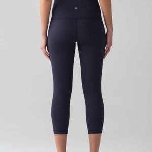 NWOT Lululemon Hi-Rise Wunder Under Crop* Luxtreme